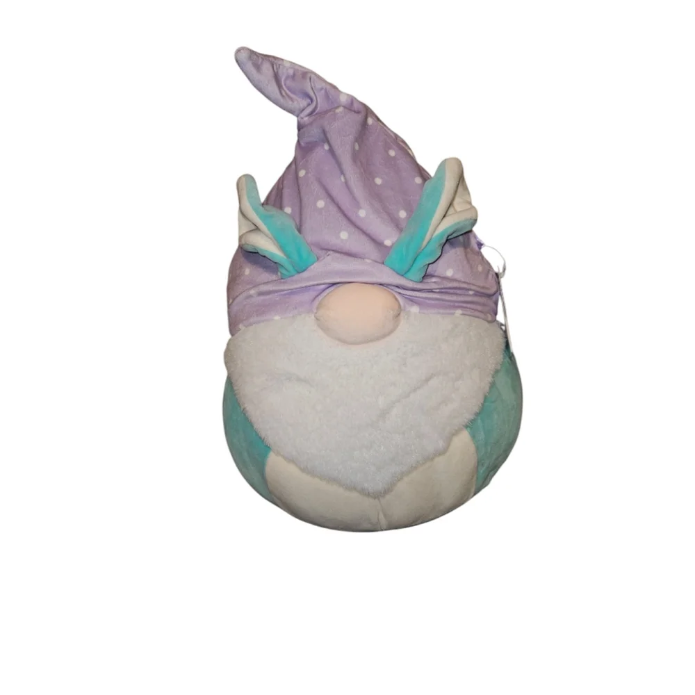 Kellytoy Squishmallow 16 Inch Plush Maddox The Gnome With Bunny Ears Easter New